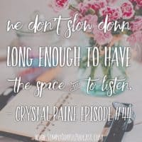 Living with Intention with Crystal Paine