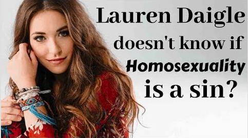 Lauren Daigle Doesn't Know If Homosexuality Is A Sin?